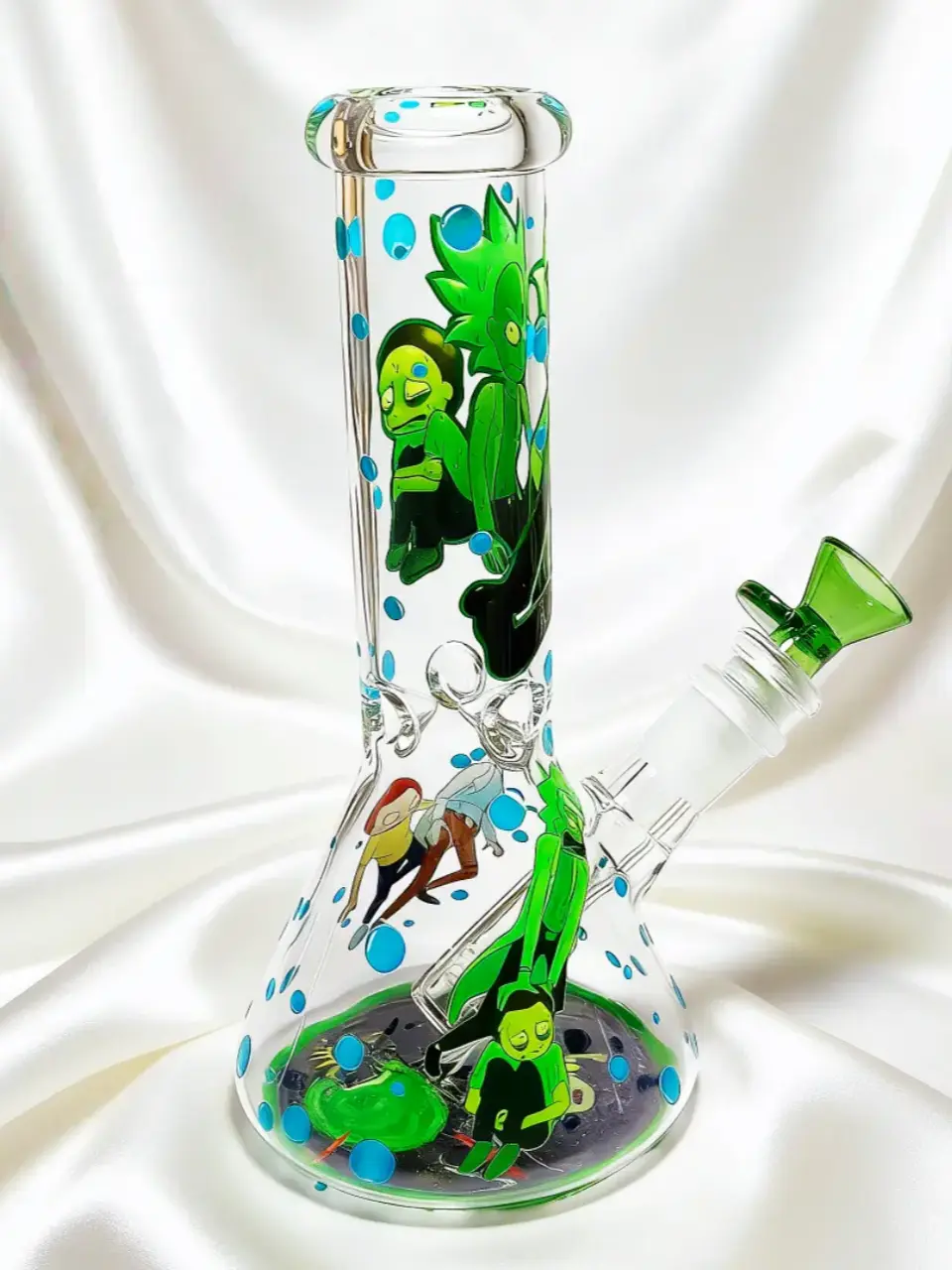 Rick & Morty Portal Jumper Beaker Glass Bong - Image 2