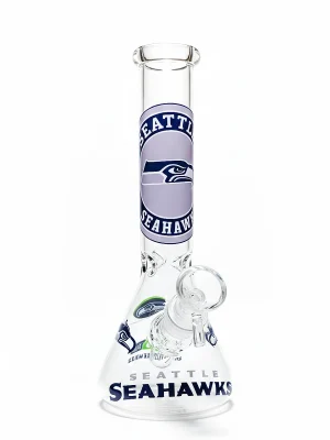 10-Inch Seattle Seahawks Super Bowl Beaker Glass Bong