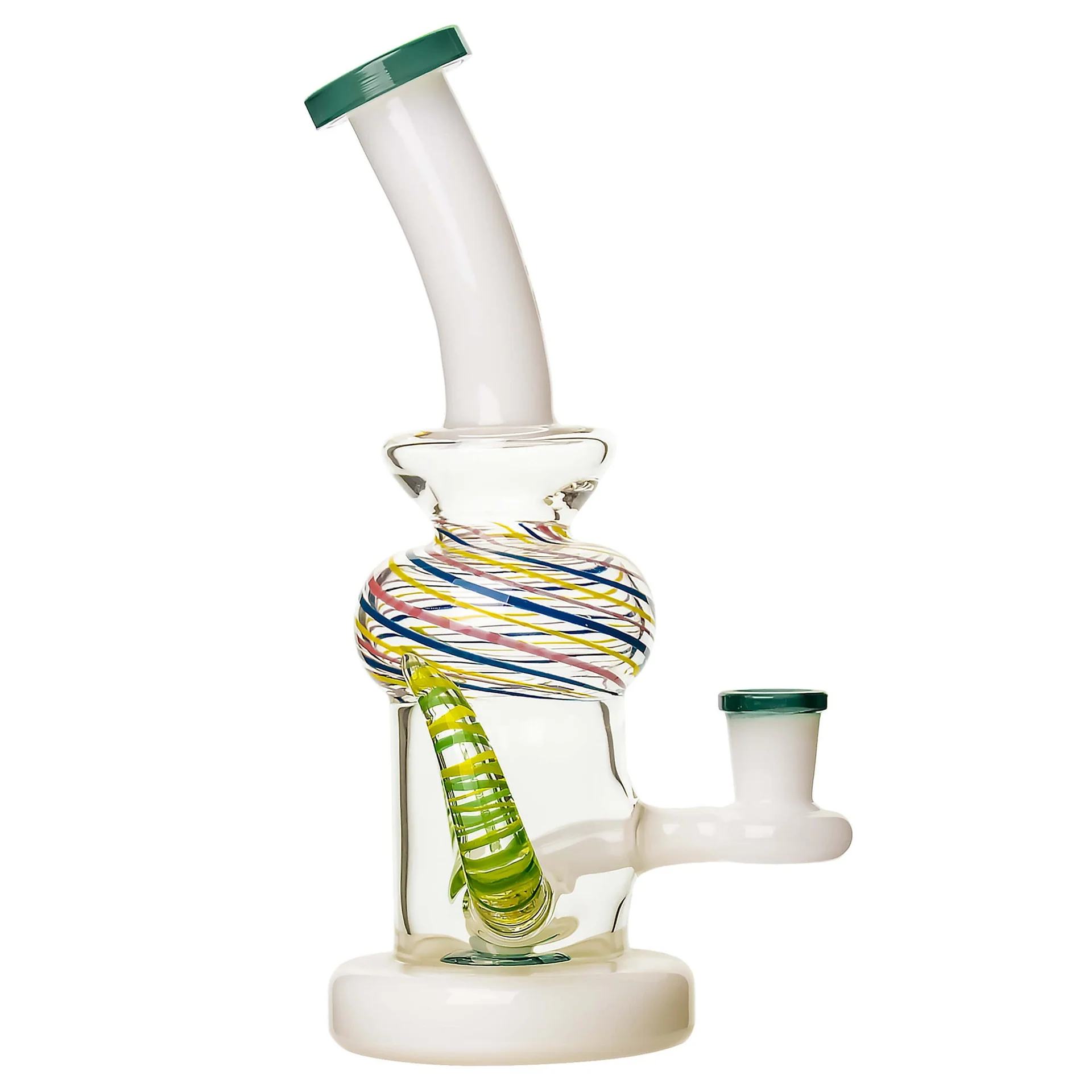 8.5-Inch Spiral Horns Glass Showerhead Bong - Image 3