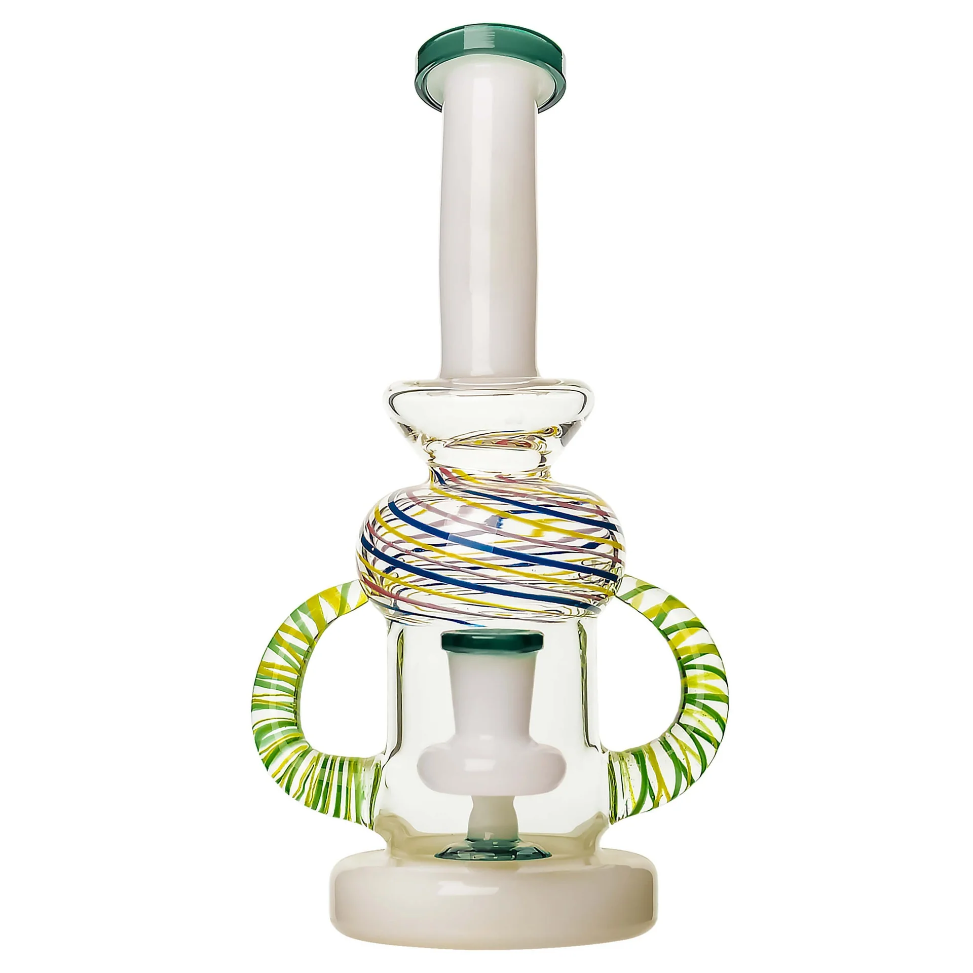 8.5-Inch Spiral Horns Glass Showerhead Bong
