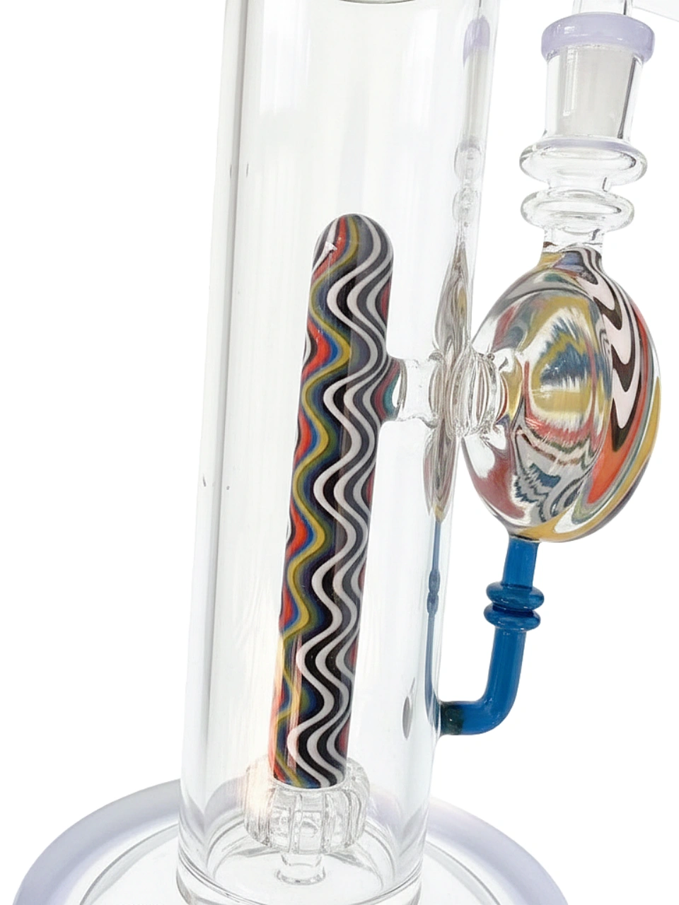 13 Inch Wig Wag Artistic Showerhead Straight Tube Bong - Image 3