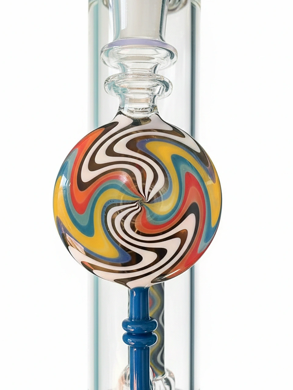 13 Inch Wig Wag Artistic Showerhead Straight Tube Bong - Image 4