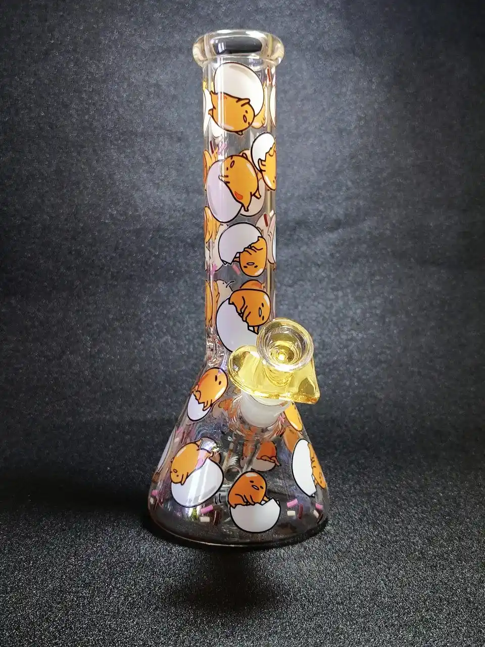 10" Gudetama Lazy Mood Beaker Glass Bong
