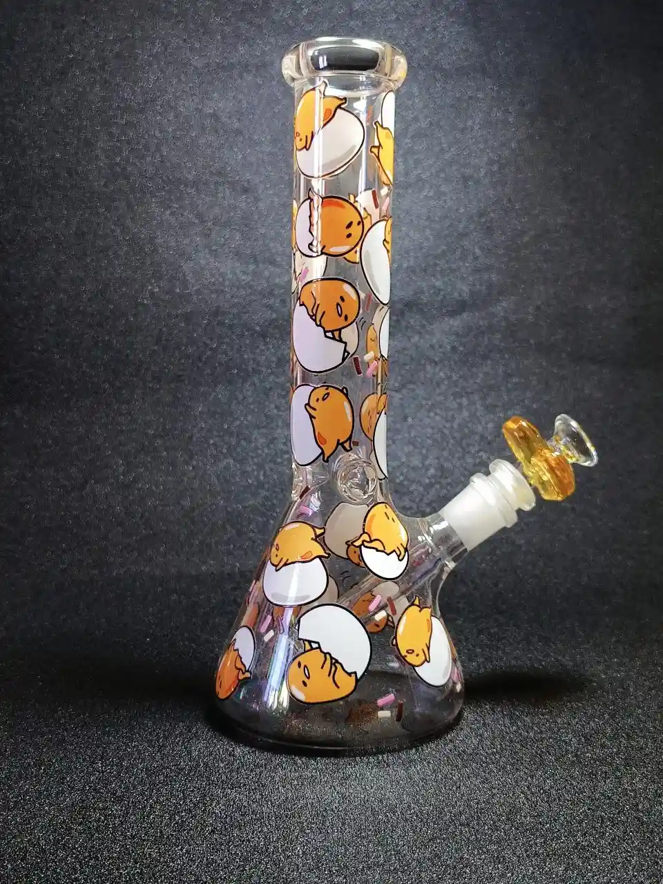 10" Gudetama Lazy Mood Beaker Glass Bong - Image 4