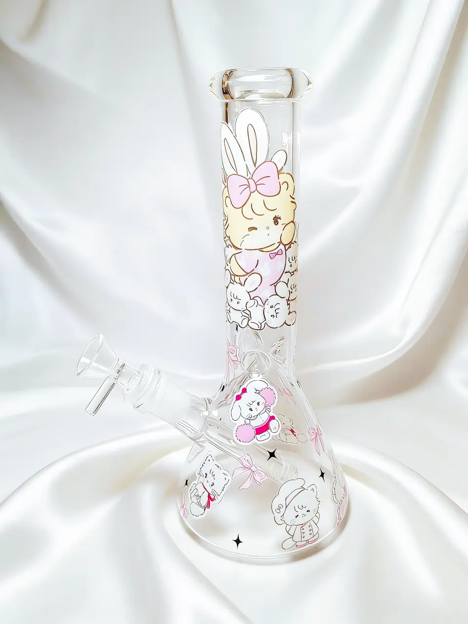 Mousse & Latte Friendship 10-Inch Beaker Glass Bong - Image 2