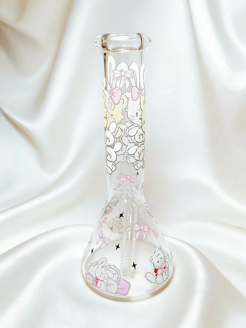 Mousse & Latte Friendship 10-Inch Beaker Glass Bong - Image 3