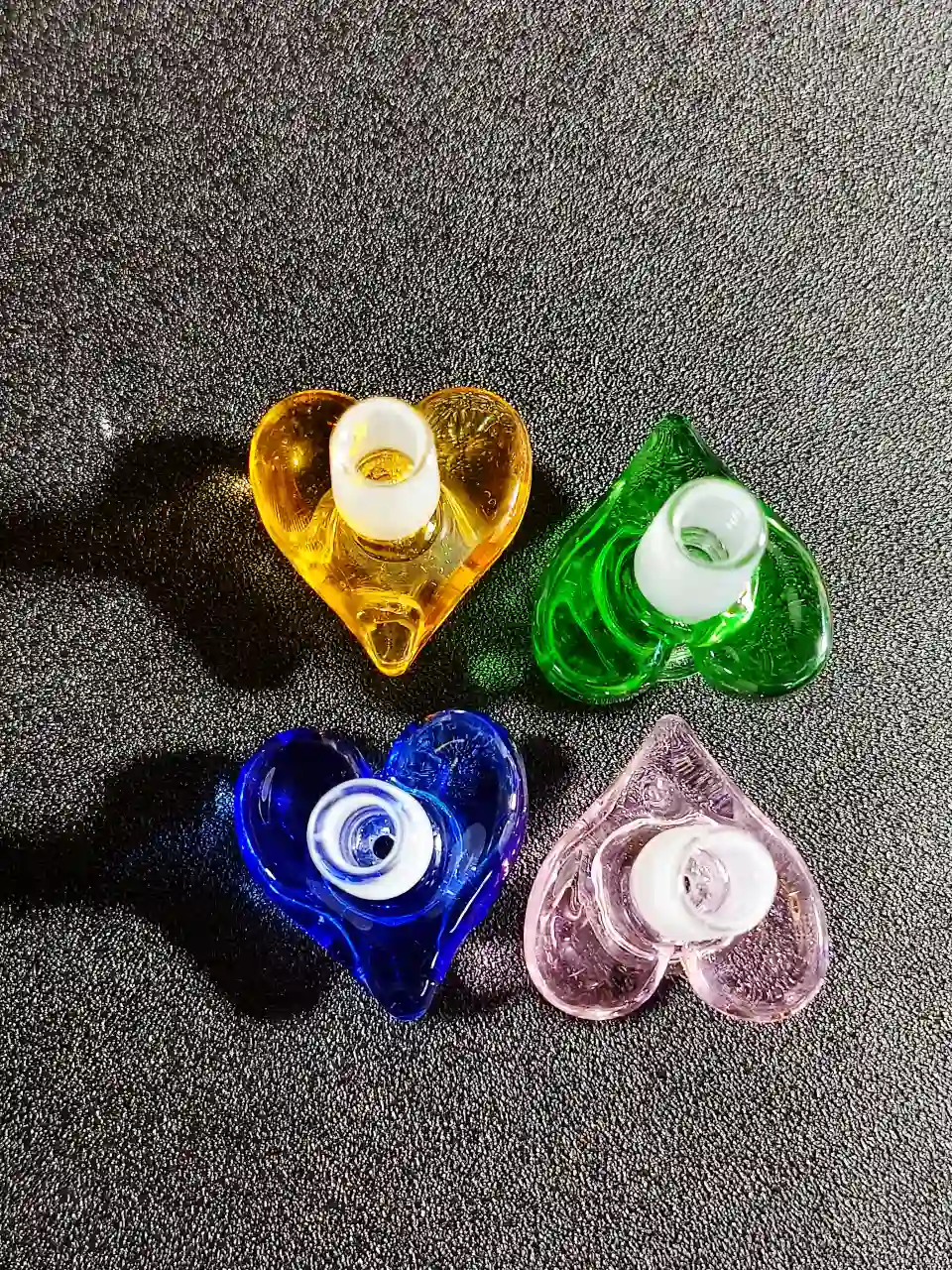14mm Male Heart-Shaped Borosilicate Glass Bong Bowl