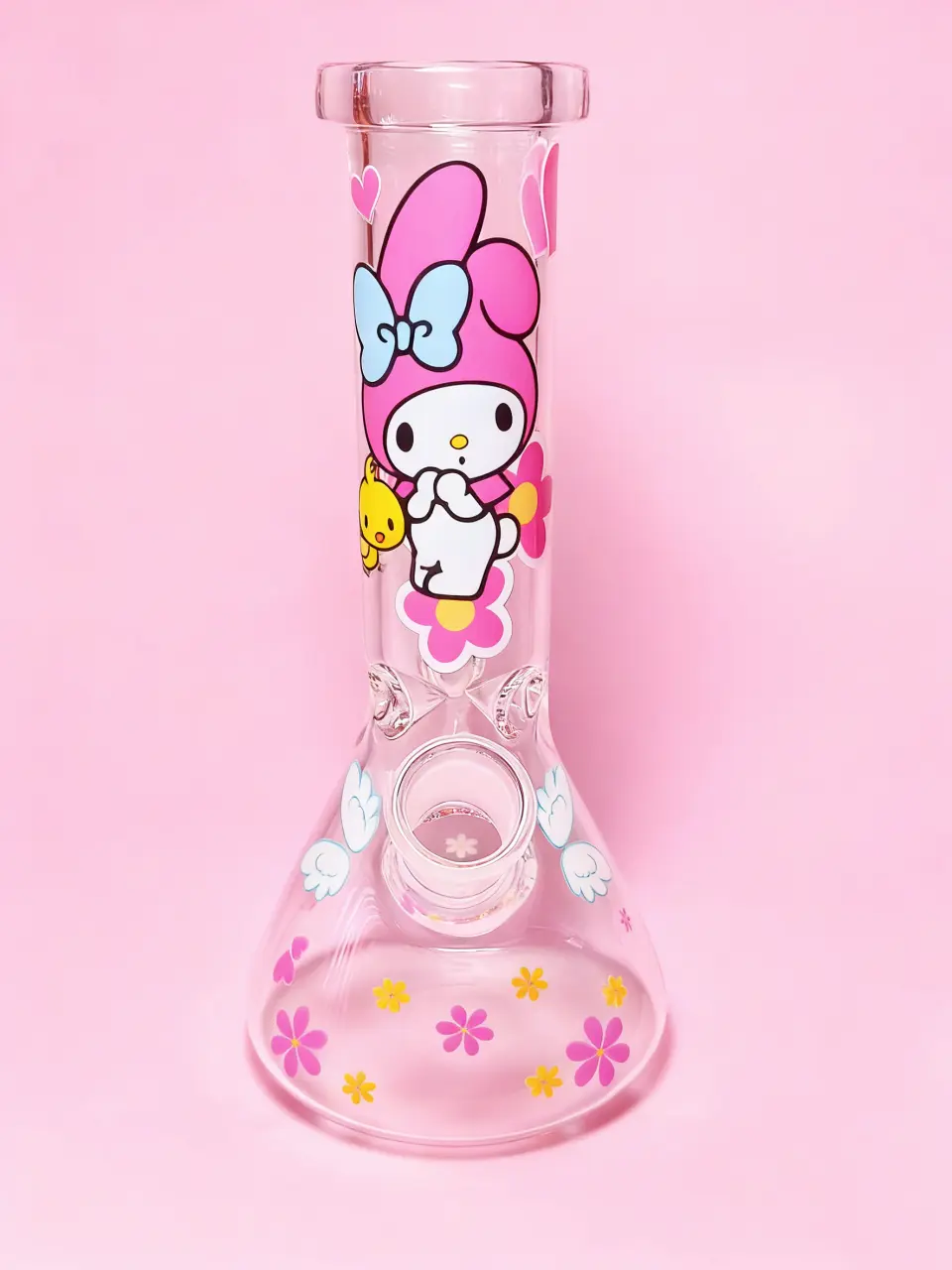 My Melody Floral Beaker Glass Bong