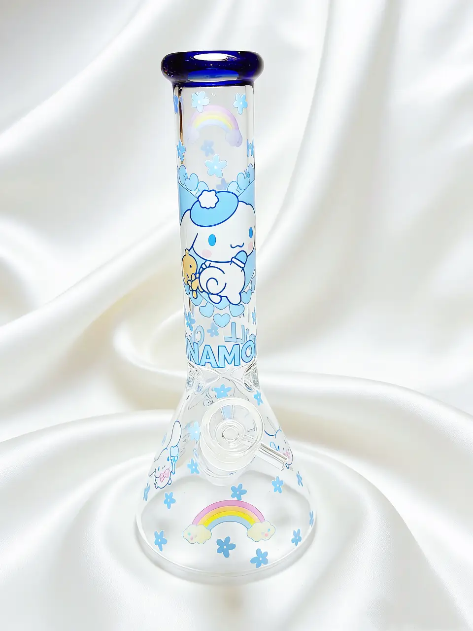 Cinnamoroll Dreamy Sky-Blue Beaker Glass Bong, 10 Inch - Image 5