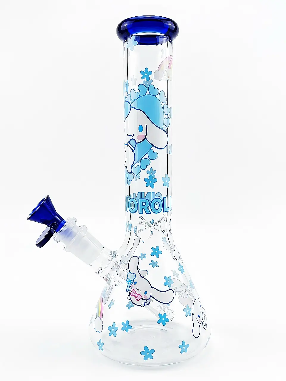 Cinnamoroll Dreamy Sky-Blue Beaker Glass Bong, 10 Inch - Image 2