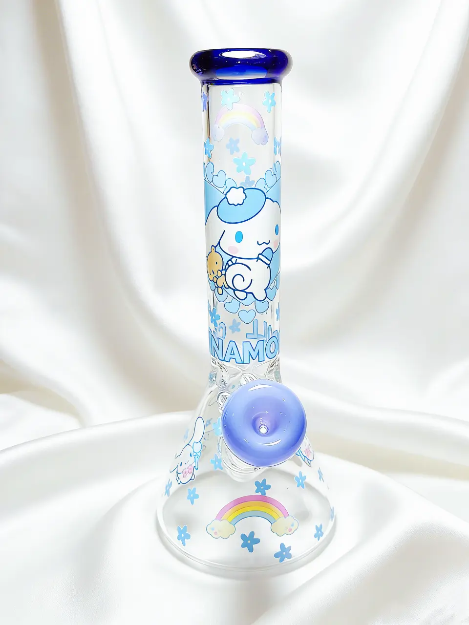 Cinnamoroll Dreamy Sky-Blue Beaker Glass Bong, 10 Inch - Image 7