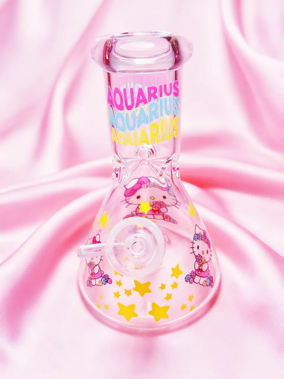 Hello Kitty Zodiac Astrology 8 inch Beaker Glass Bong - Image 3