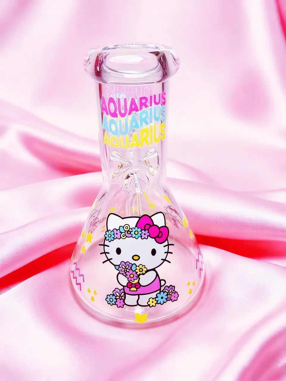Hello Kitty Zodiac Astrology 8 inch Beaker Glass Bong - Image 2