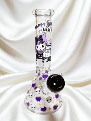 Kuromi Birthday Cake 10 Inch Beaker Glass Bong