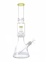 16-inch Spring Green Seed of Life Beaker Glass Bong